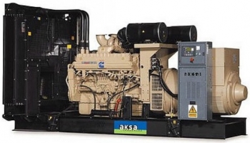 Дизельный генератор 800 квт Aksa AC-1100 открытый (на раме) - новый