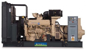 Дизельный генератор 800 квт Aksa AC-1100K открытый (на раме) с АВР - новый