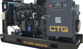 Дизельный генератор 200 квт CTG AD-275RE открытый (на раме) с АВР - новый